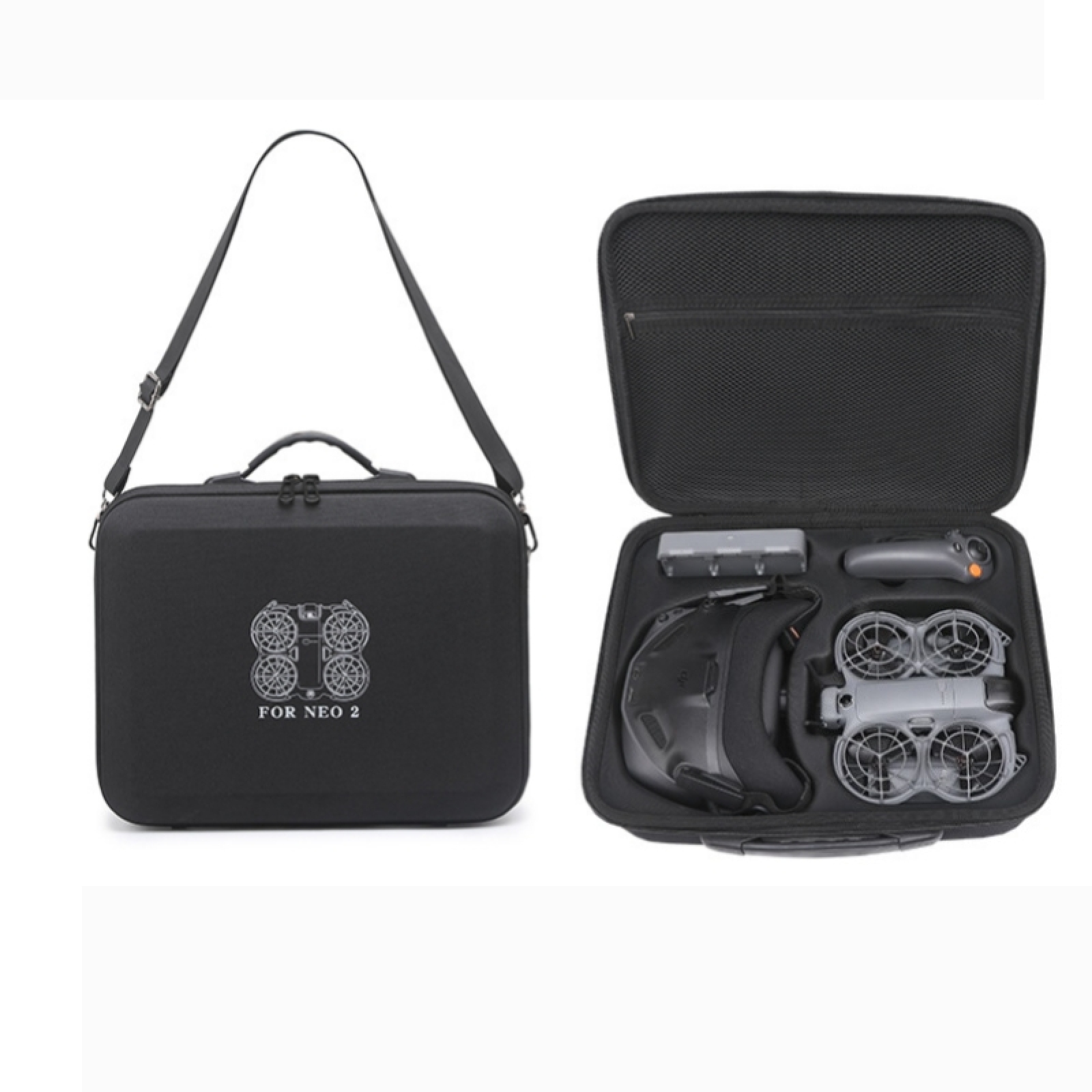 Drone Rc N3 3 Batteries - Custodia rigida per DJI Neo 2,