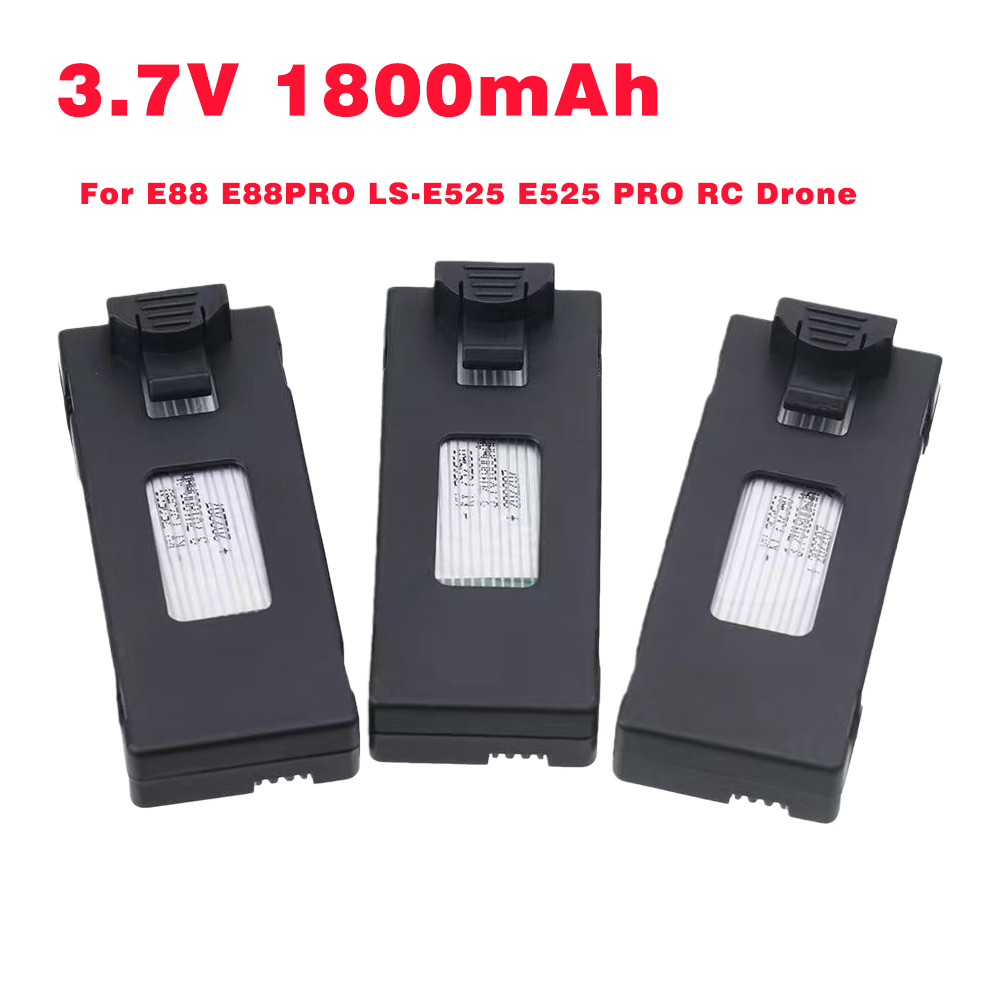 Rc Drone E88 - Batteria per Drone RC 3.7V 1800mAh,