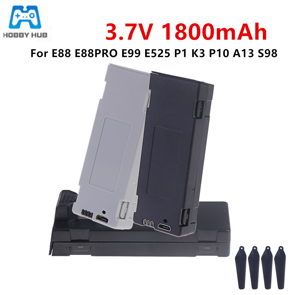 Rc Drone E88 - Per E88 Batteria Batteria Ricaricabile 3.7V