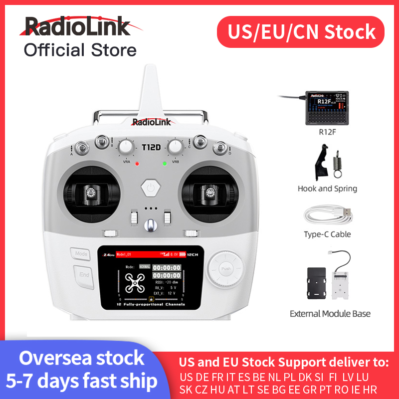 Joystick Rc Drone - Radiolink T12D ELRS Trasmettitore 12 Canali,