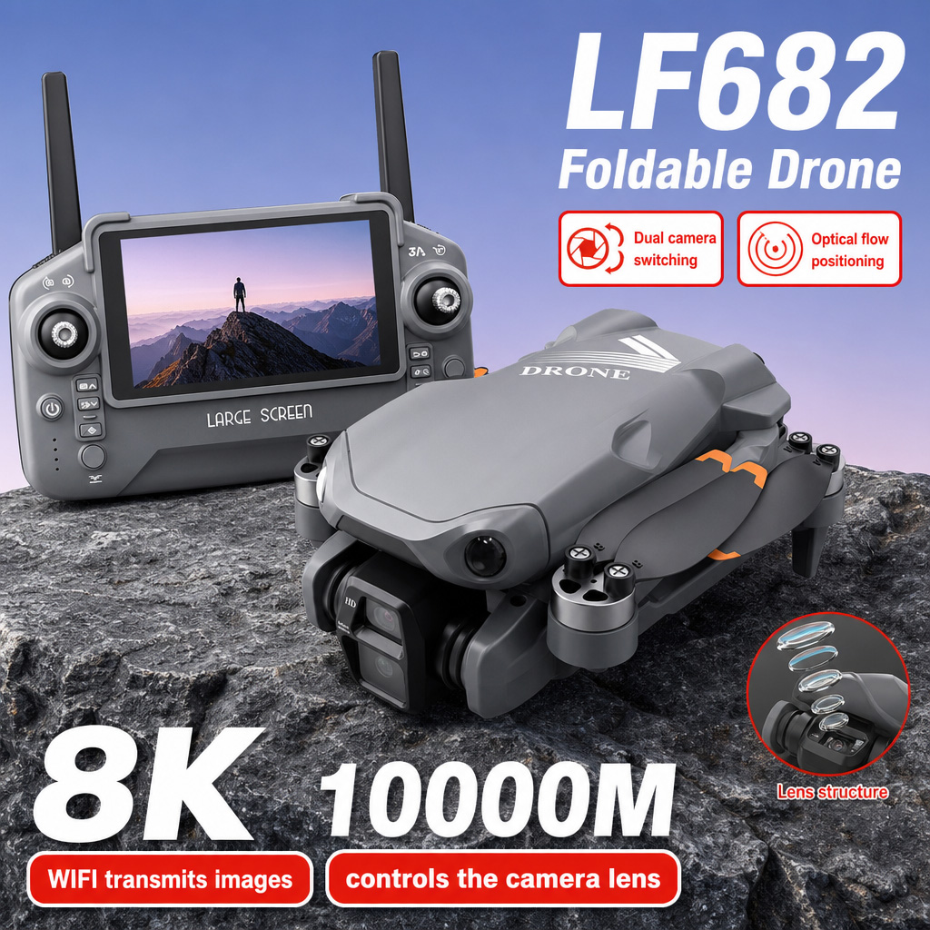 Drone Rc Harness - Drone Aereo LF682 con Doppia Fotocamera