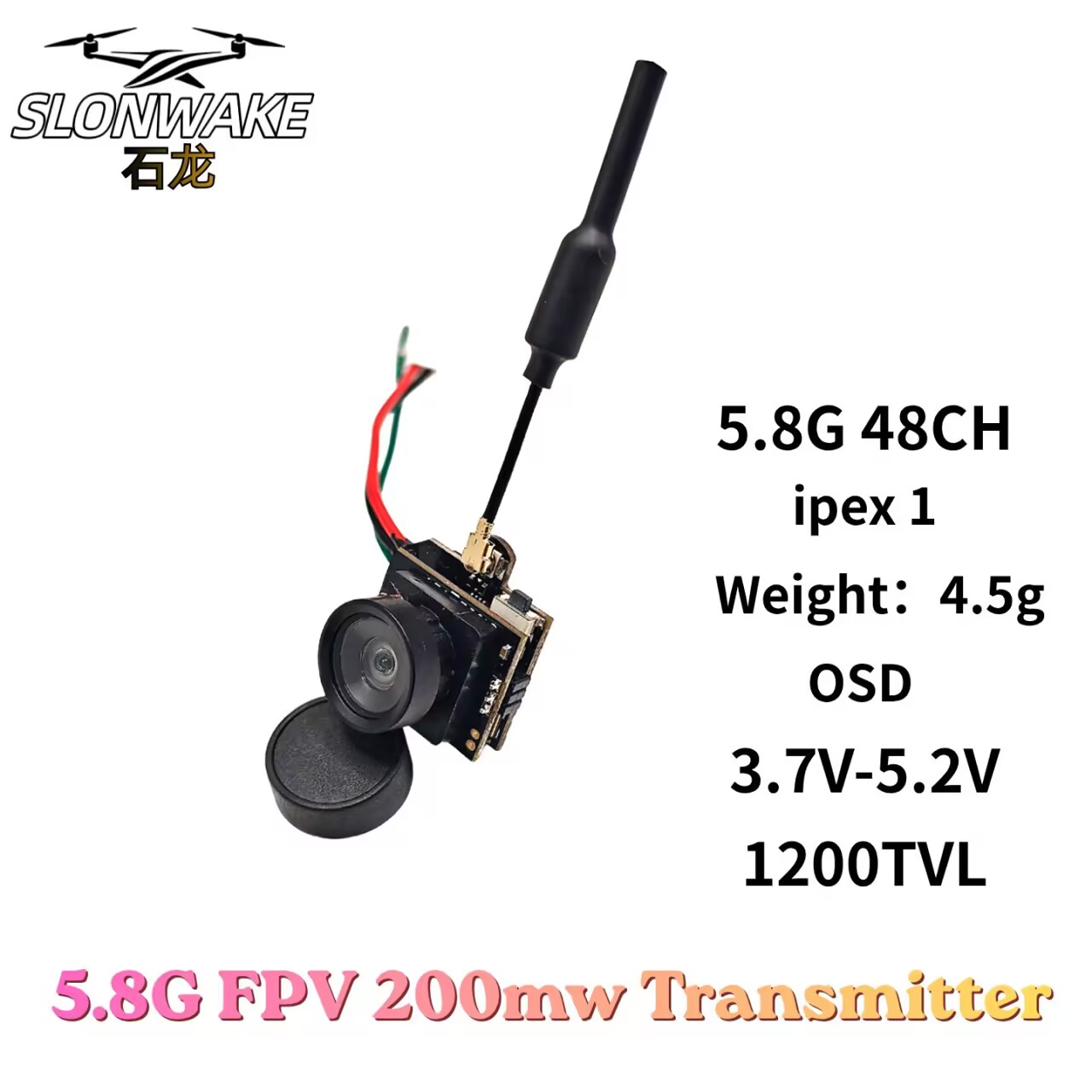 Telecamera SLONWAKE 5.8G per t - Drone Rc With Screen recensione e prezzo