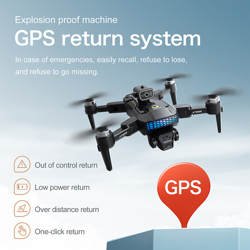 Nuovo Drone RC XT555 GPS con D - Drone Rc Foldable recensione e prezzo